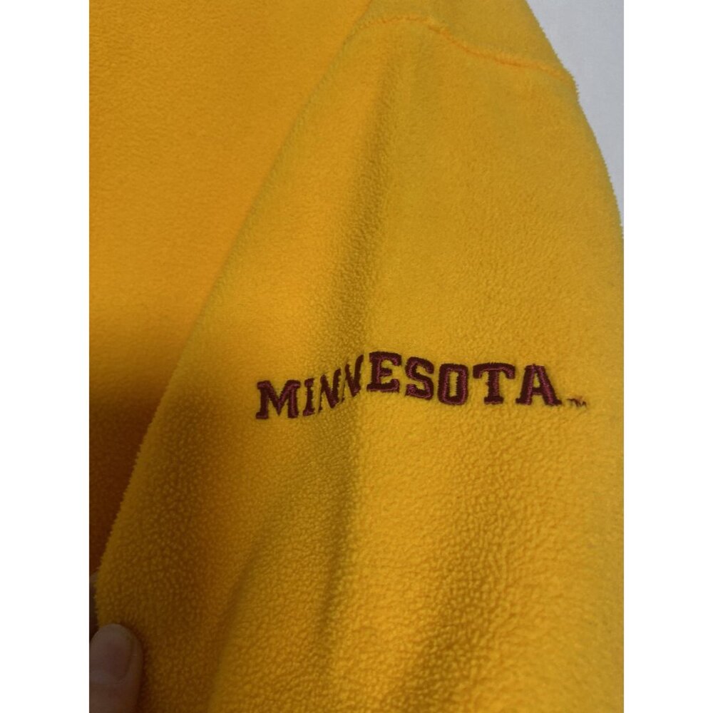 Columbia Sportswear Minnesota Golden Gophers Yellow Hoodie XL Mens Fleece Pullov - Picture 4 of 16